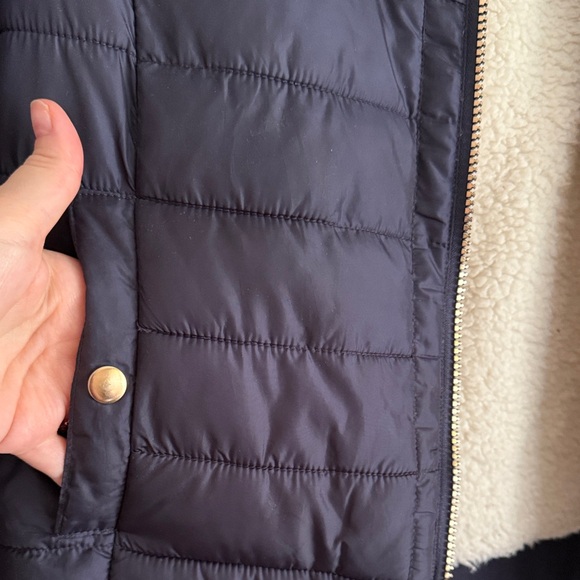 Navy Puffer jacket, bomber style size M - Picture 3 of 6